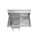 Koolmore 1 Compartment Stainless Steel NSF Commercial Kitchen Prep & Utility Sink with Drainboard SA151512-15R3 - alternate 3